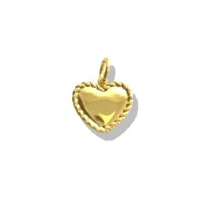 New Allison Avery Braided Gold Heart Charm